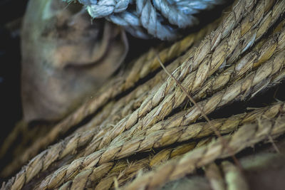 Close-up of old wooden wall