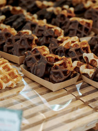 Close-up of food on cutting board