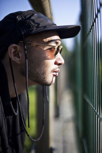 Close-up of young man