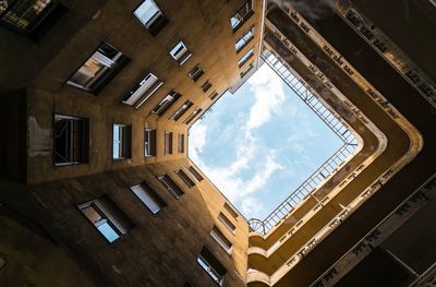 Low angle view of building against sky