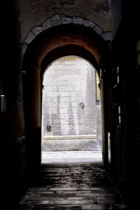 Entrance of old building