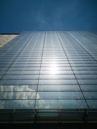 Low angle view of modern building against sky