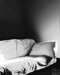 Sleeping on bed at home