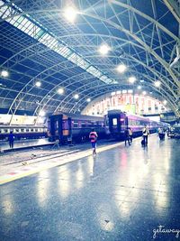 Railroad station platform