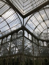 Low angle view of skylight