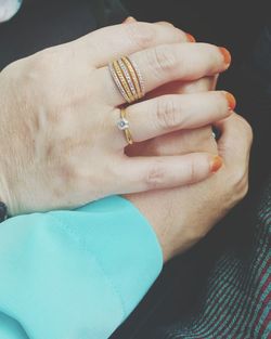Close-up of woman hand with tattoo