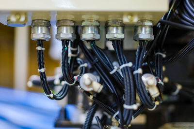 Close-up of machine part