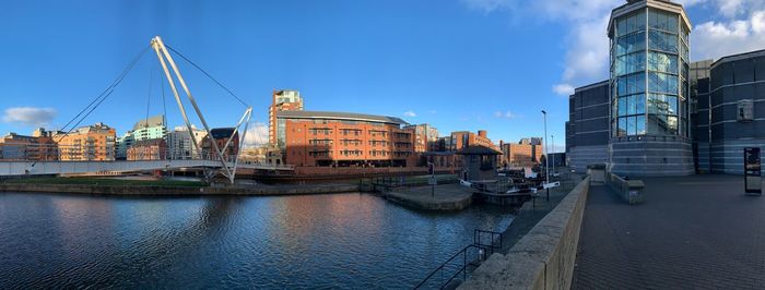View of buildings at waterfront