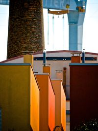 Close-up of orange building