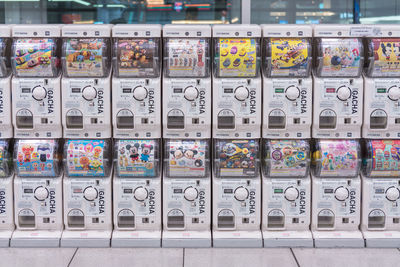 Full frame shot of multi colored store