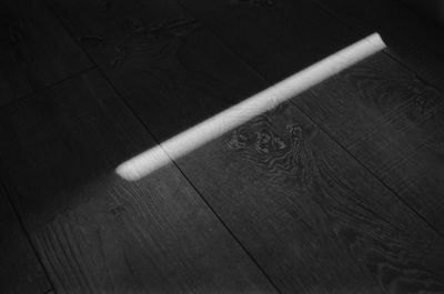 High angle view of cigarette on table