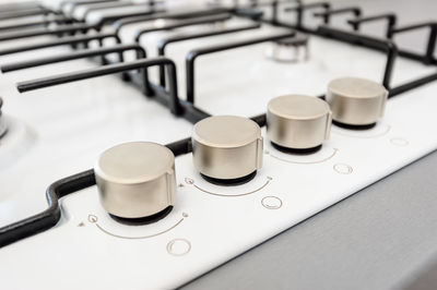 Close-up of cooktop in kitchen