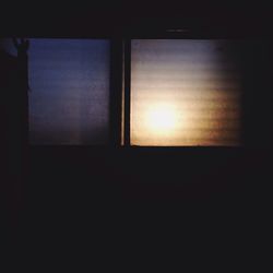 View of dark room