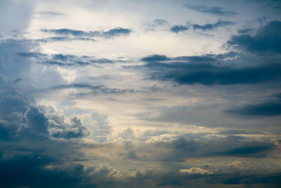 Low angle view of cloudscape