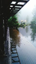 View of bridge over river