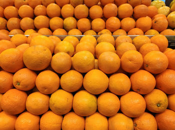 Full frame shot of oranges