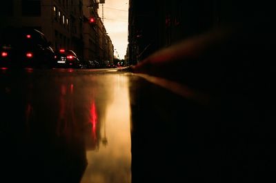 City street at night