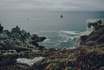 Scenic view of sea against sky