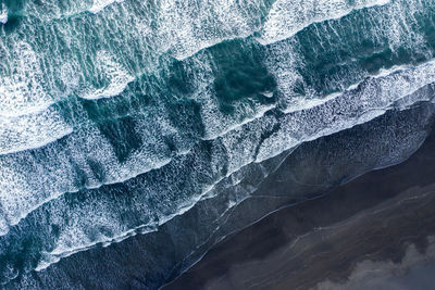 High angle view of sea