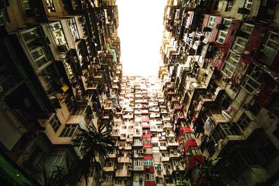 Low angle view of buildings against sky