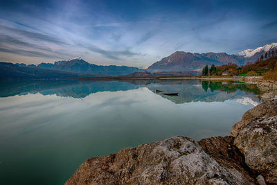 Panorama lago santa croce