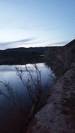 Scenic view of river against sky