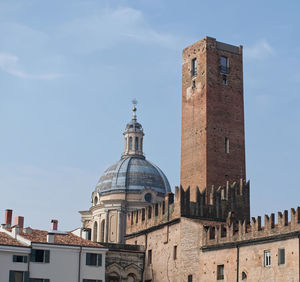 Low angle view of church against sky