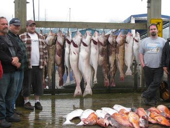 Group of people at fish market