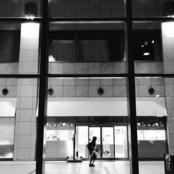 Man walking in building