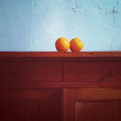 Close-up of orange wall