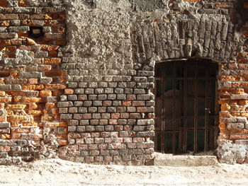 View of brick wall