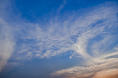 Low angle view of clouds in sky