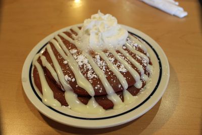 Close-up of served food