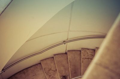 Low angle view of staircase in building