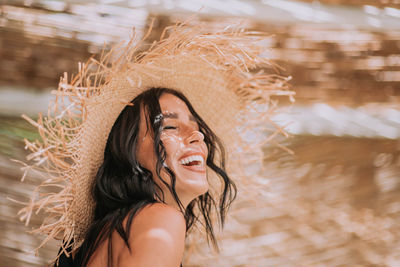 Portrait of a smiling young woman