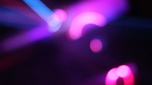 Defocused image of illuminated lights