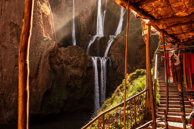 Panoramic view of waterfall