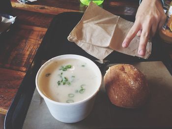 Cropped image of food