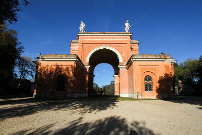 Entrance door to the park of the villa doria pamphili near the janiculum. 