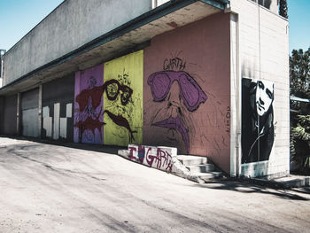 Graffiti on wall of building