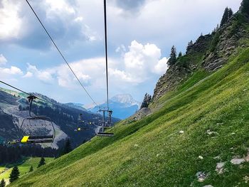 Panoramic shot of land against sky