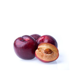 Close-up of apple against white background