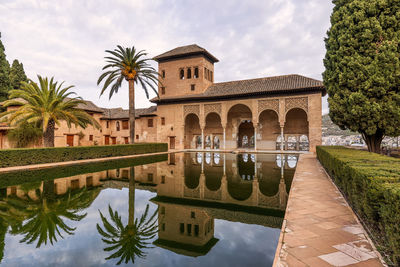 The alhambra palace in granada, andalusia, spain