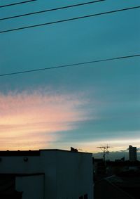 Low angle view of roof against sky