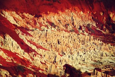 Rock formations in valley