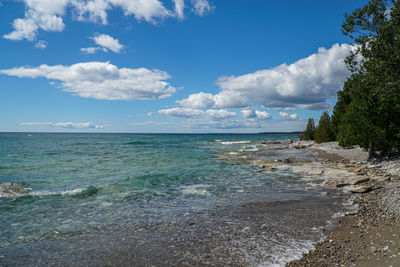 Scenic view of sea against sky