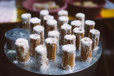 Close-up of food on blurred background