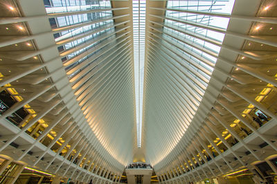 Low angle view of modern building in city