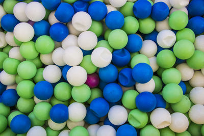 Full frame shot of multi colored balls