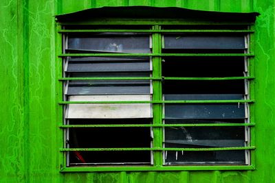 Built structure with windows in background